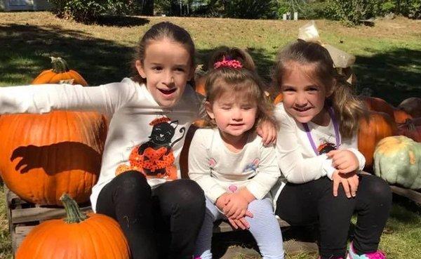 Children enjoying their time at our fall pumpkin patch.