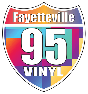 95 Vinyl of Fayetteville logo. We strive to assist our customers in  making their projects in to works of art.