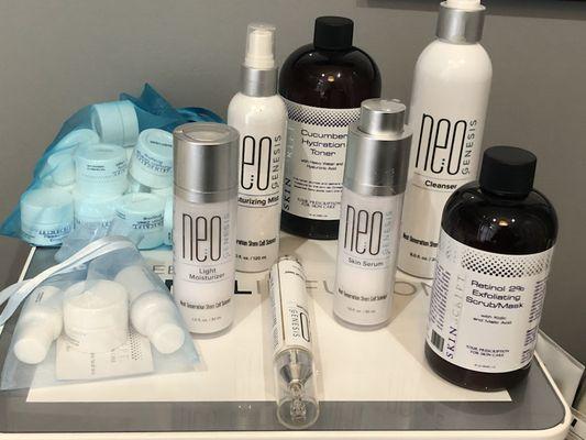 Advanced skincare products customized to create your facial!