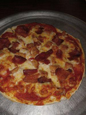 Mini Sausage & Bacon Pizza