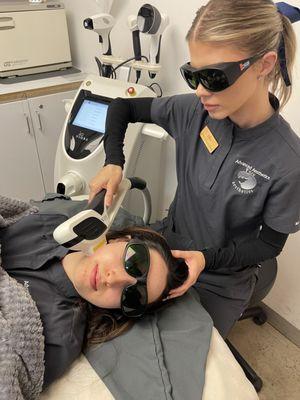 We offer an array of Laser and radio frequency treatments.