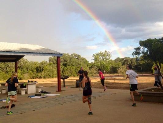 Circuit fun with my fitness class at Dick Nichols Park!