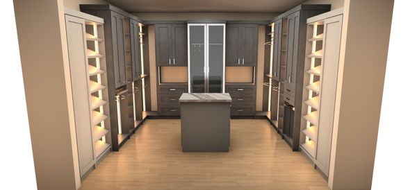 Lighted closet systems