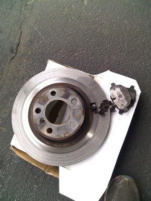 Don't let your brake pads and rotors end up getting this bad get your brakes done today