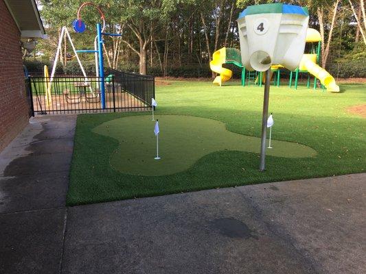 Backyard Putting Green and Playground