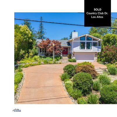 1383 Country Club Dr. Los Altos  Sold for $3,405,000