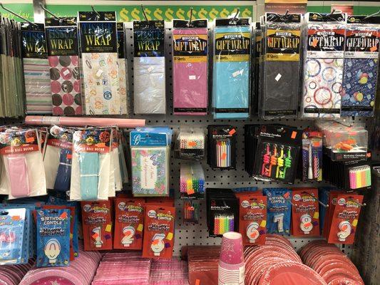 PARTY SUPPLIES - Gift wrap, gift bags, bows & ribbon