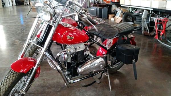 Restored 1950's-1960's motorcycles that we auctioned off. That brought $3k-$5k