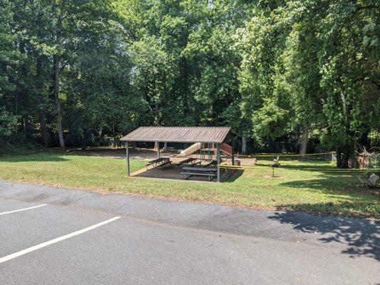 Picnic shelter at Civitan Park, Hickory