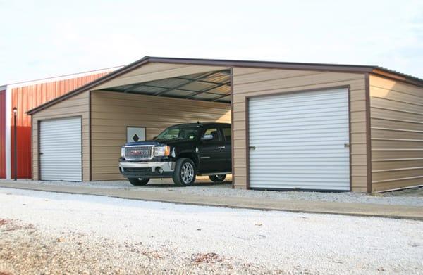 Double Garage With Carport