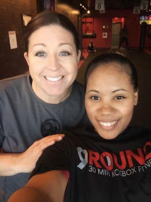 Trainer and Trainee! Another tough workout accomplished!