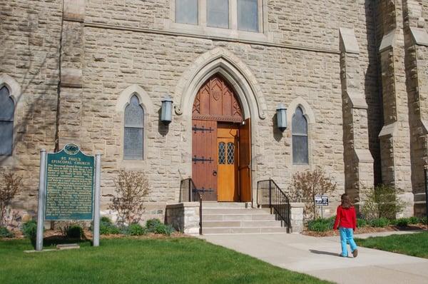 Exterior of St. Paul's Episcopal Church.