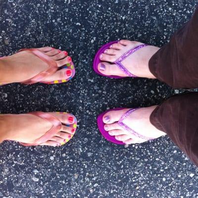 Pedicures. $18 definitely will be back!