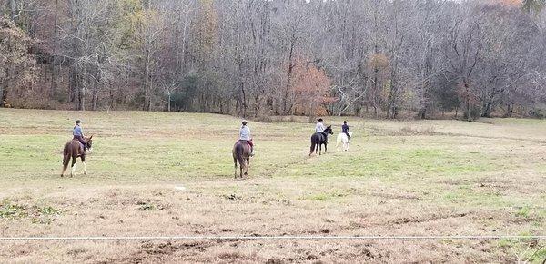 Trail rides with friends