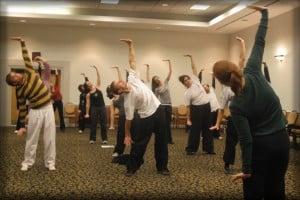 Zen Wellness student from all over North America practicing Medical Qigong.