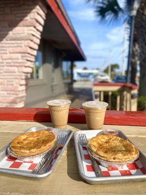 Honey badger lattes and the true blue and rashers and egg pies