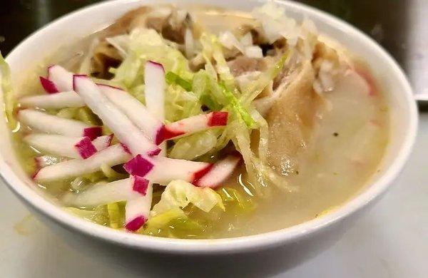 Pozole Blanco de Puerco / White Pork Hominy Soup