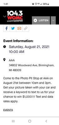 "Woodward Dream Cruise" Information from WOMC 104.3 FM.  Jason & Joanne are radio hosts. A Beautiful Sunshine Saturday Cruise!  8/21/2021