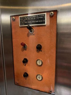 Old school elevator in Mermaids bldg