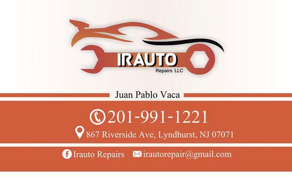 Irauto Repairs Opens in a new location! Come visit us: 867 Riverside Ave. Lyndhurst, NJ 0707