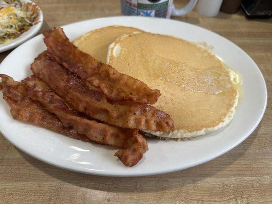 Pancakes and bacon