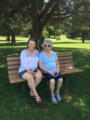 My wife and mother in Cades Cove