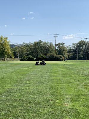 A Cart broke down and left in front of green for hours. #UpCloseSavor XP