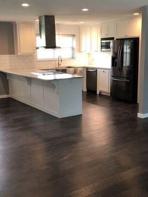 Kitchen of a recent complete home makeover www.creativerenovations.us