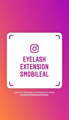 Follow us on Instagram at @eyelashextensionsmobileal