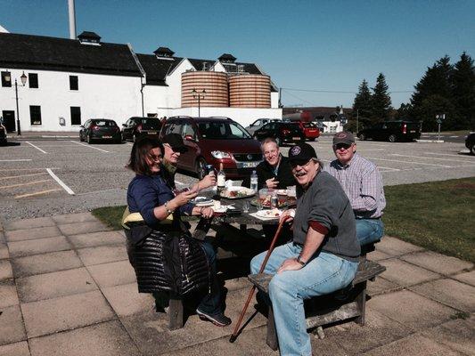 Signature picnic at Dalwhinnie