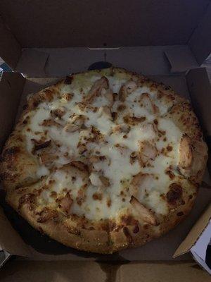 Chicken Alfredo Pizza