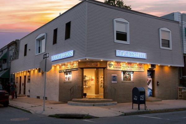 Our beautiful, one-of-a-kind garage door showroom.