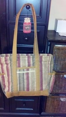 Striped Tote Bag $129.00