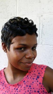 Short haircut Design
by Tameika of Passions Hair Designz