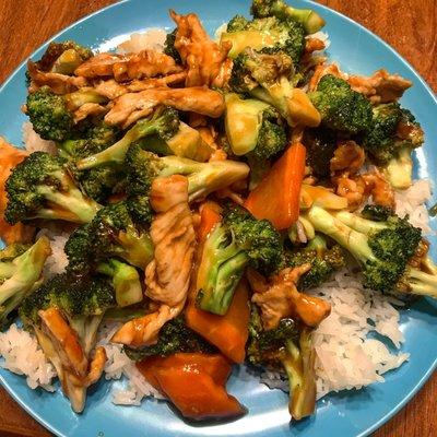 Chicken and broccoli