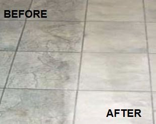 we also specialize in tile and grout cleaning