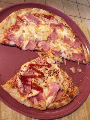 Hawaiian pizza .. was good ..