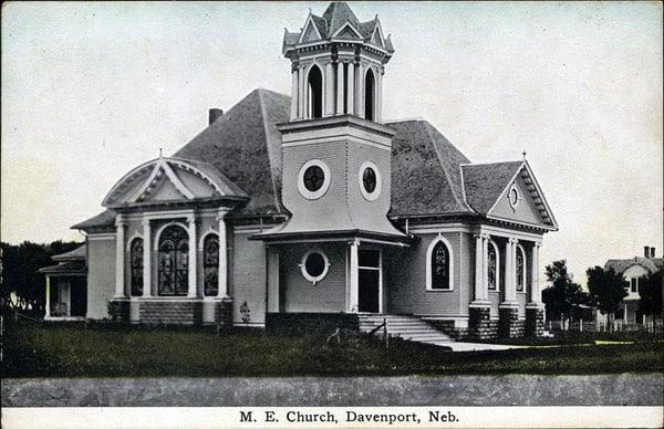 1907  when Davenport   M E Church was built.