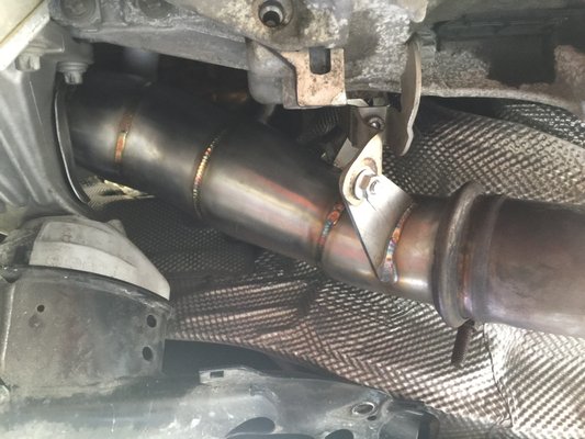 Catless downpipe