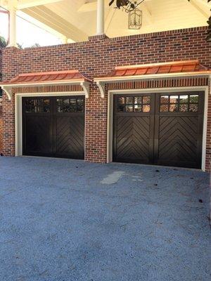 Painted Herringbone V-Grooved Door