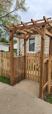 Fencing and arbor