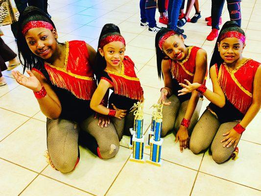 A competition win for our K-6 majorette girls!