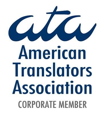 Corporate member, American Translators Association