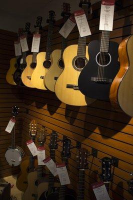 Acoustic guitars and folk instruments