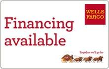 Wells Fargo Financing available.