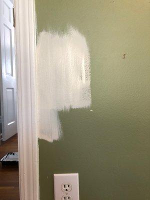 Definitely not the same color. We even went with a paint chip from the wall for a color match example.