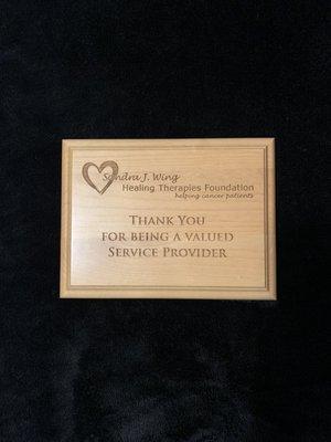 Provider plaque