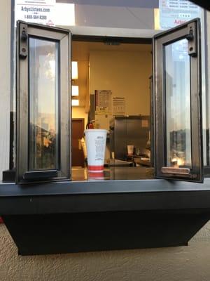 Drive through window