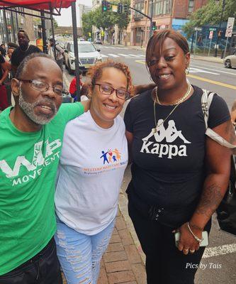 Mr. Grandpa Walker and Ms Toya TeeTee Red, one of the braiders from our back to school event!