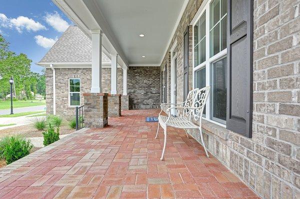 Wyatt- brick pavers front porch floor